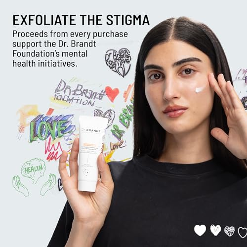 Front view of Dr. Brandt Skincare packaging signaling premium at-home exfoliation.