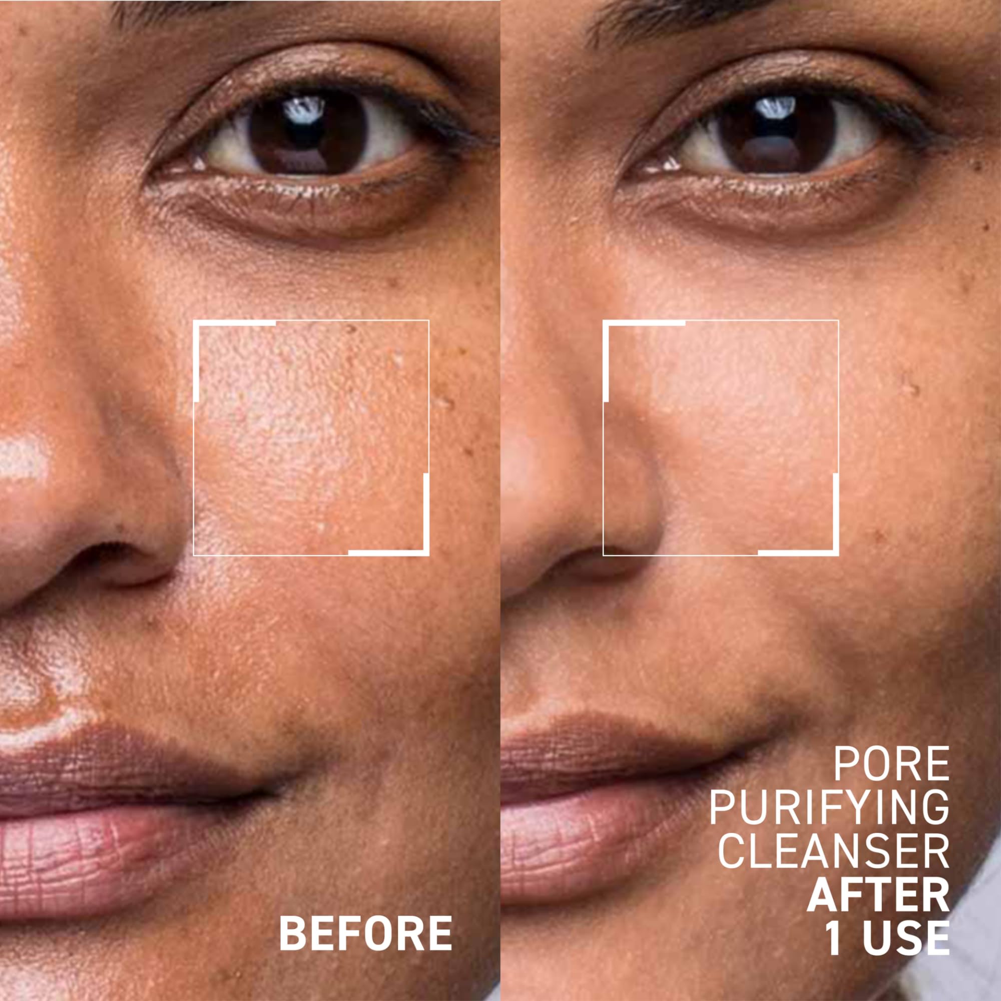 Dr. Brandt Skincare Pore Purifying Cleanser ingredients closeup hint at pore care and skin smoothing.