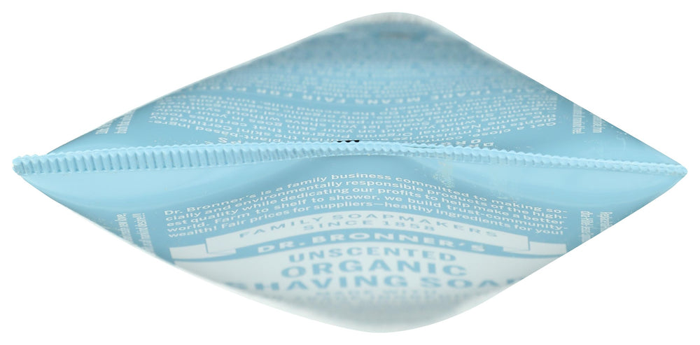 Dr. Bronner's aerosol-free formula delivers a smooth shave without propellants.