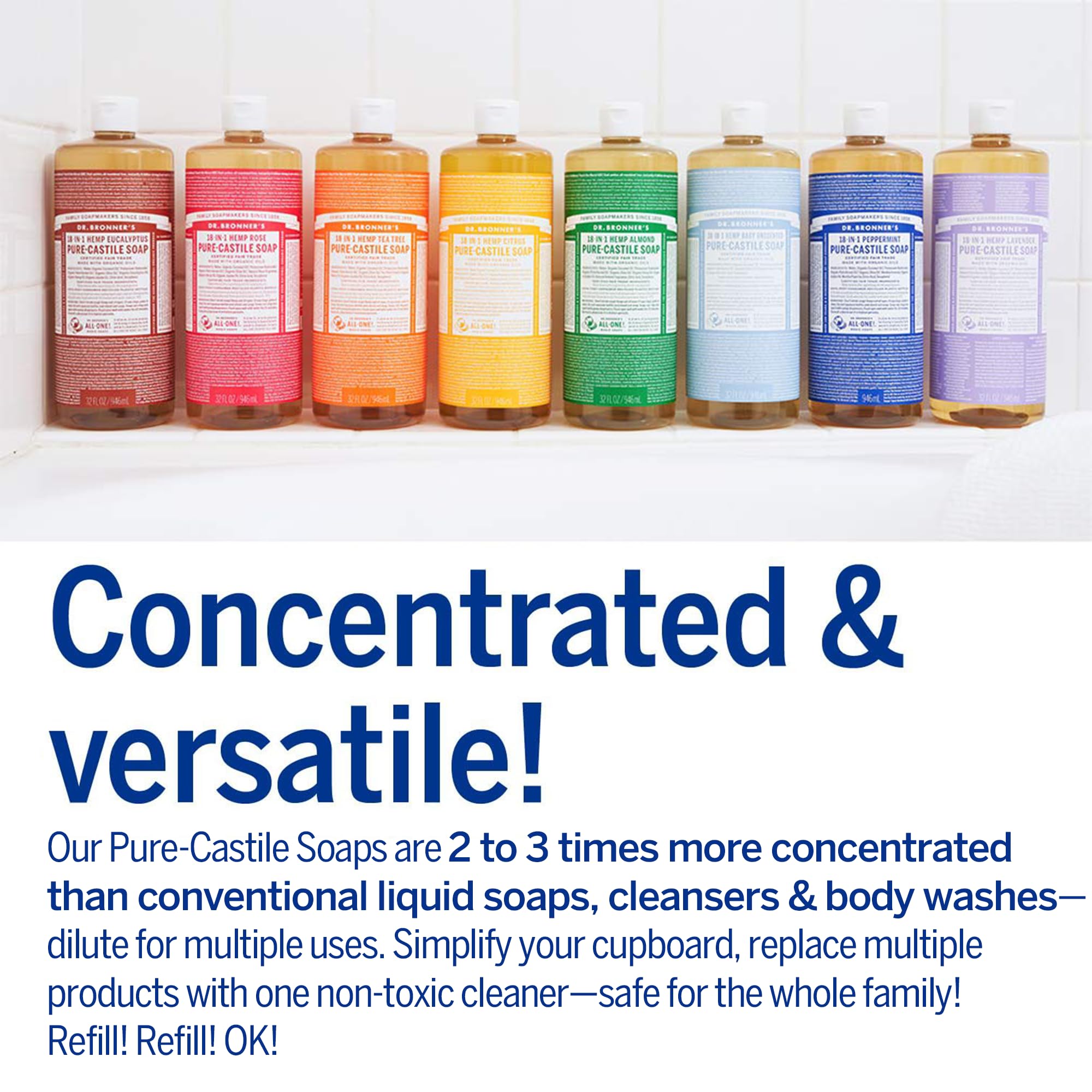 Castile oil for skin care and gentle hydration.