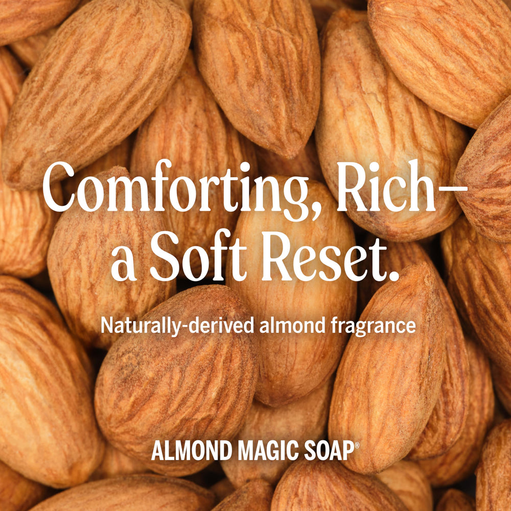 Dr. Bronner's plant-based oils highlight regenerative organic ingredients.
