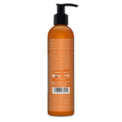 Texture of Dr. Bronner's Orange Lavender lotion close-up on skin