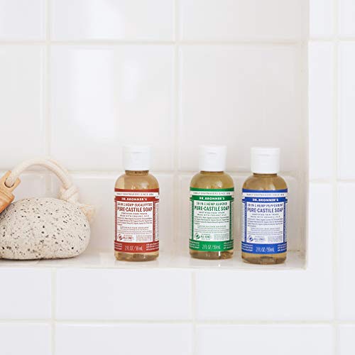 Dr. Bronner's organic fair trade ingredients label highlights ethical sourcing and clean ingredients.