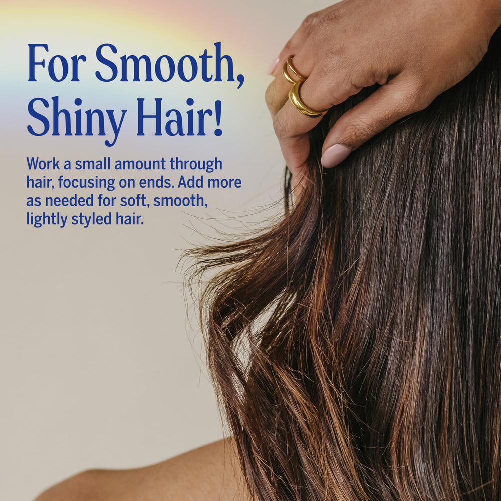Dr. Bronner's Lavender Coconut Peppermint scent enhances the shower-to-styling routine.