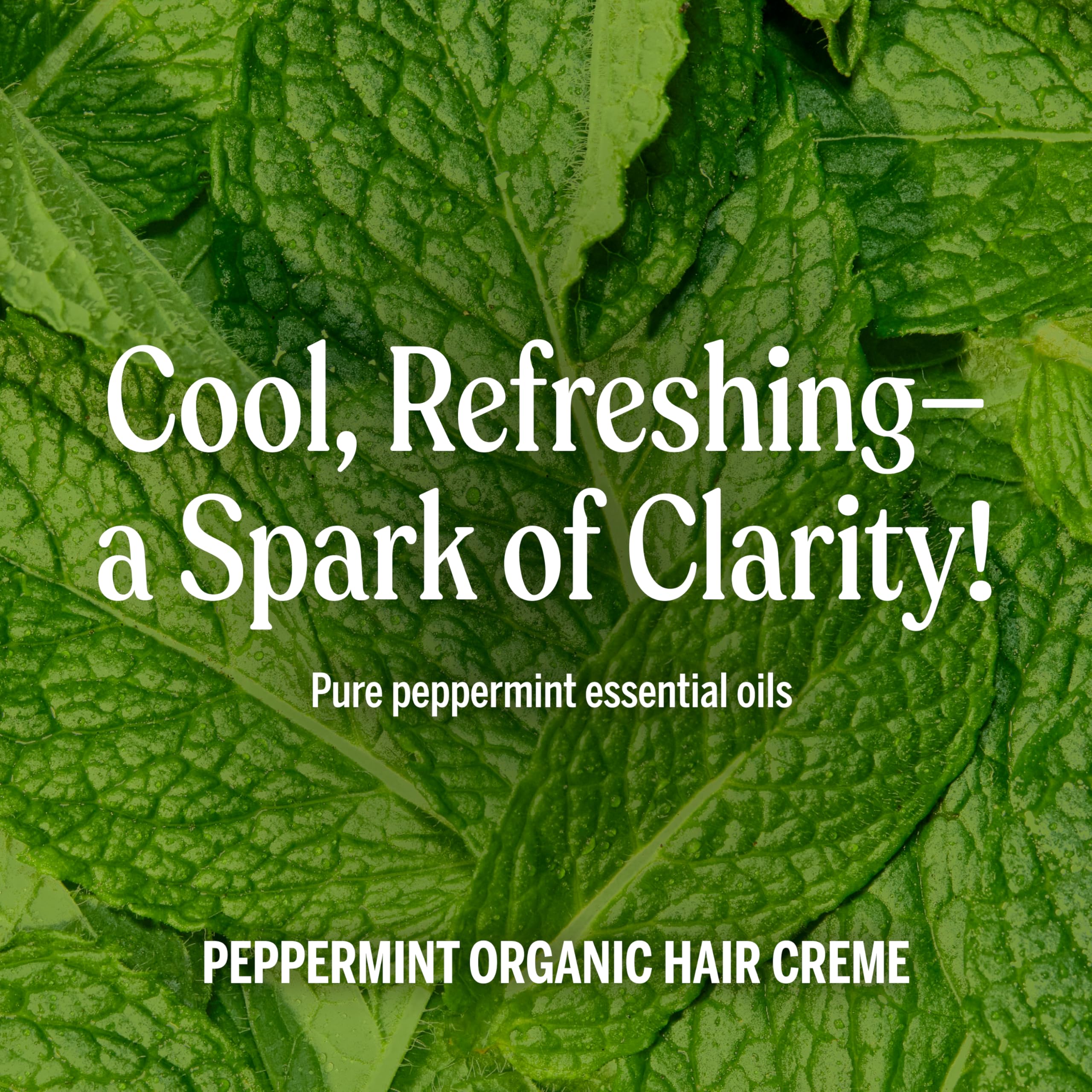 Dr. Bronner's Organic Hair Creme on hair delivering glossy shine and soft texture
