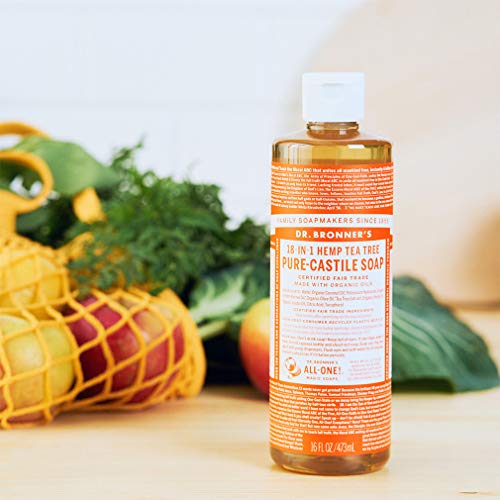 Dr. Bronner's Organic oils and fair-trade ingredients emphasize ethical sourcing.