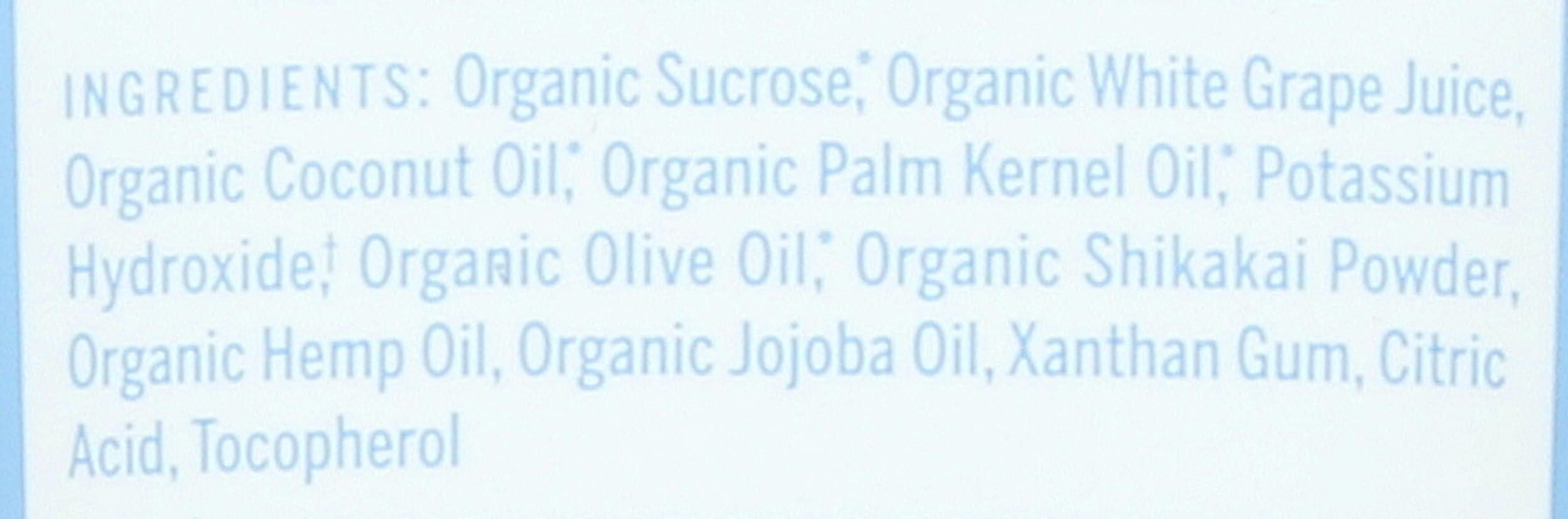 Dr. Bronner's organic sugar humectant draws moisture back for hydration.