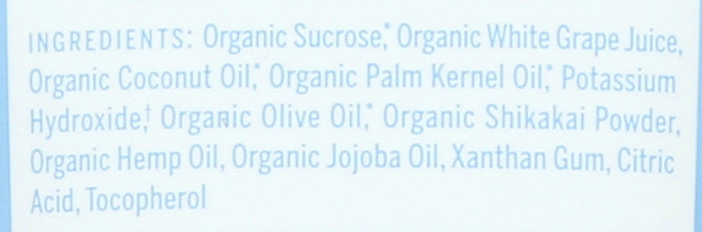 Dr. Bronner's organic sugar humectant draws moisture back for hydration.