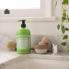Dr. Bronner's Organic Sugar Soap ingredients – fair trade, organic oils for creamy lather.