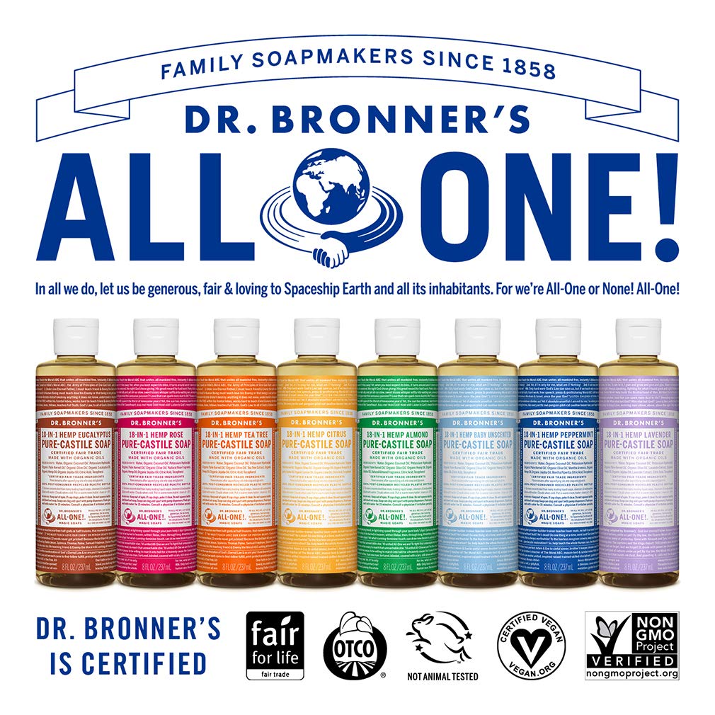 Dr. Bronner's Citrus for pet cleaning with natural ingredients