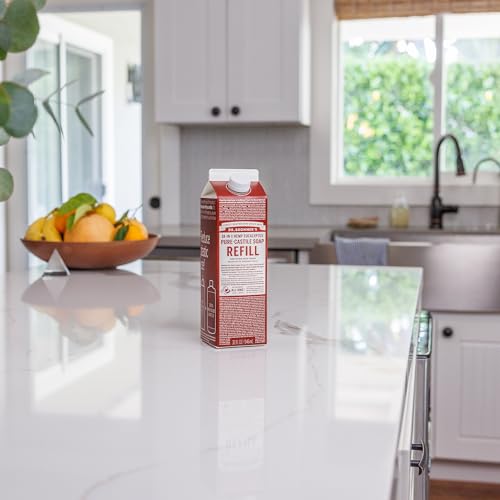 Dr. Bronner's refill carton regenerative organic certified for sustainable use