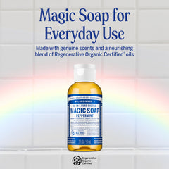 Dr. Bronner's Pure-Castile gift-pack variety box offers versatile scents for home or travel use.
