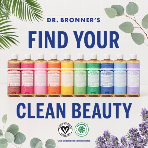 Dr. Bronner's vegan and non-GMO credentials appear on the label.
