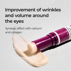 Dr.Cemenrete Korean Collagen Moisturing Stick close-up shows smoothing texture.