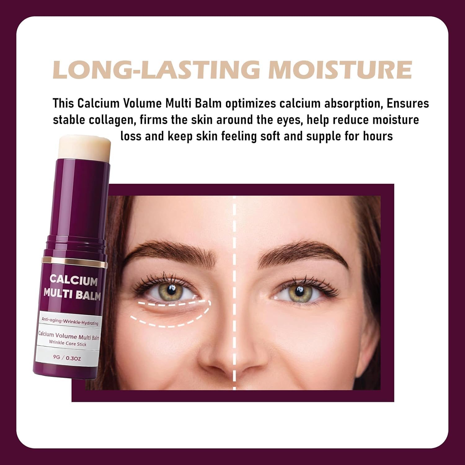 Dr.Cemenrete Vitaliq Calcium Multi Balm stick application delivers smooth hydration.