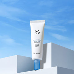 Dr.Ceuracle Hyal Reyouth Moist Sun texture lotion swatch reveals quick-absorbing hydration.