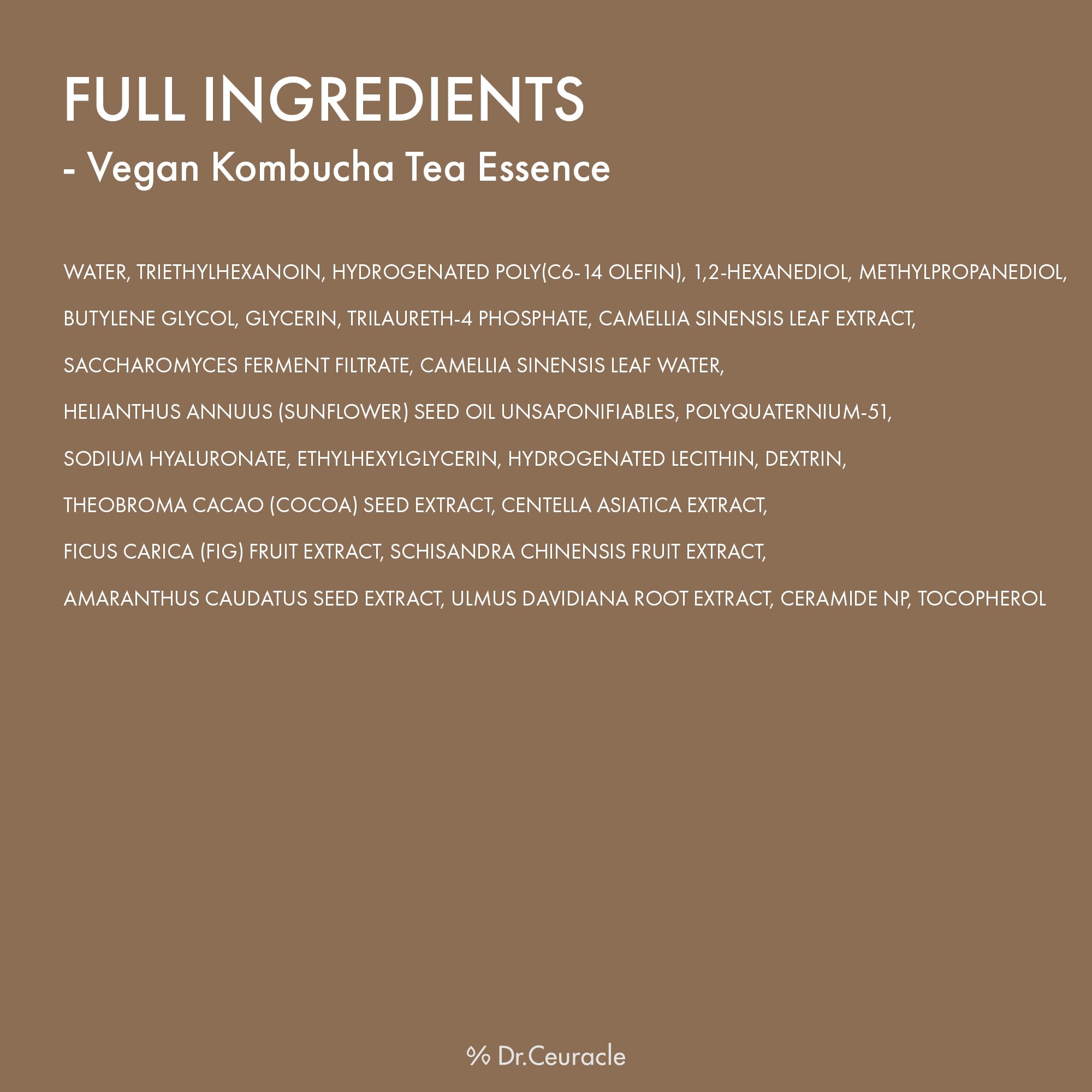 Dr.Ceuracle Vegan Kombucha Tea Essence nightly ritual for hydrated skin.