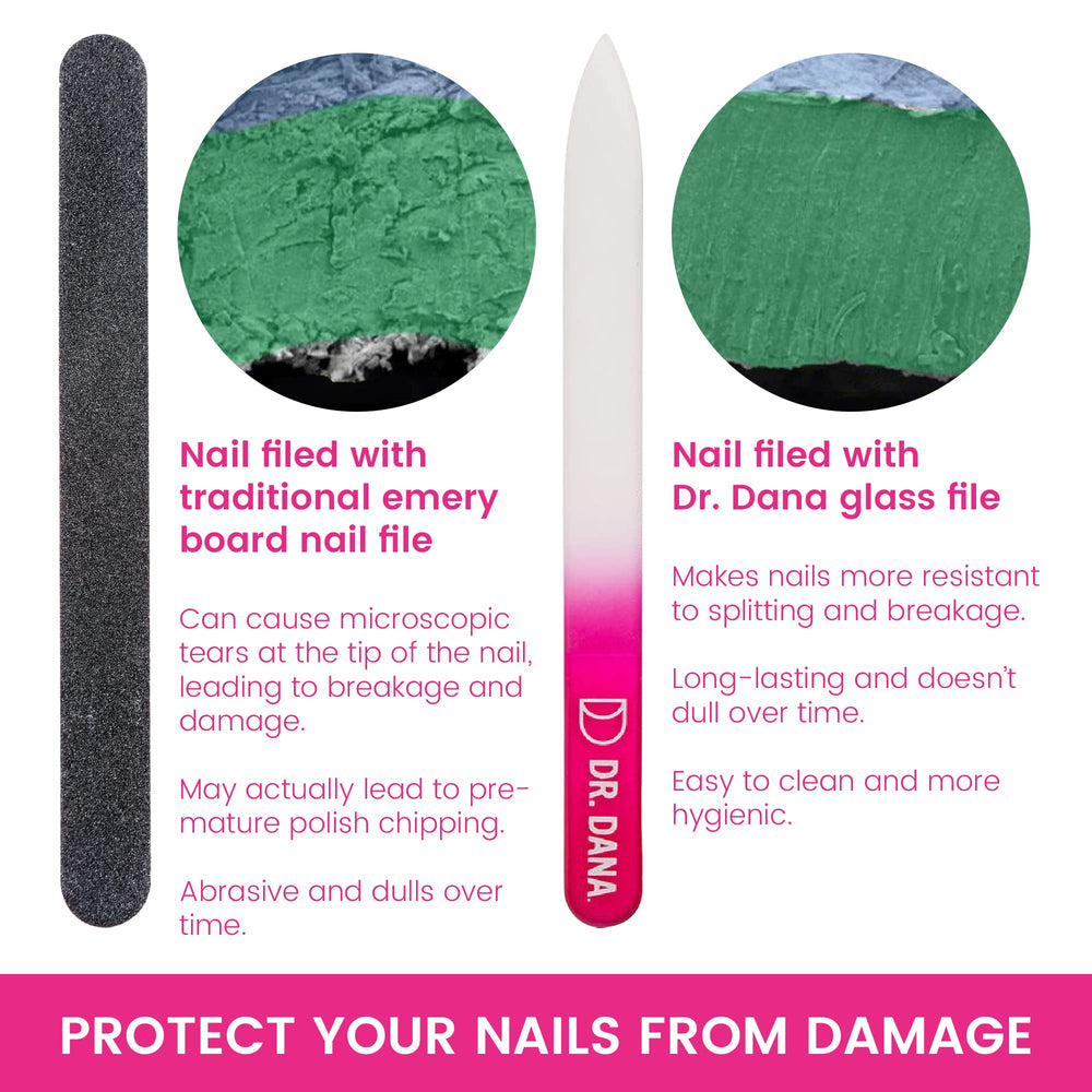 Compact design fits makeup bags for on-the-go manicures.