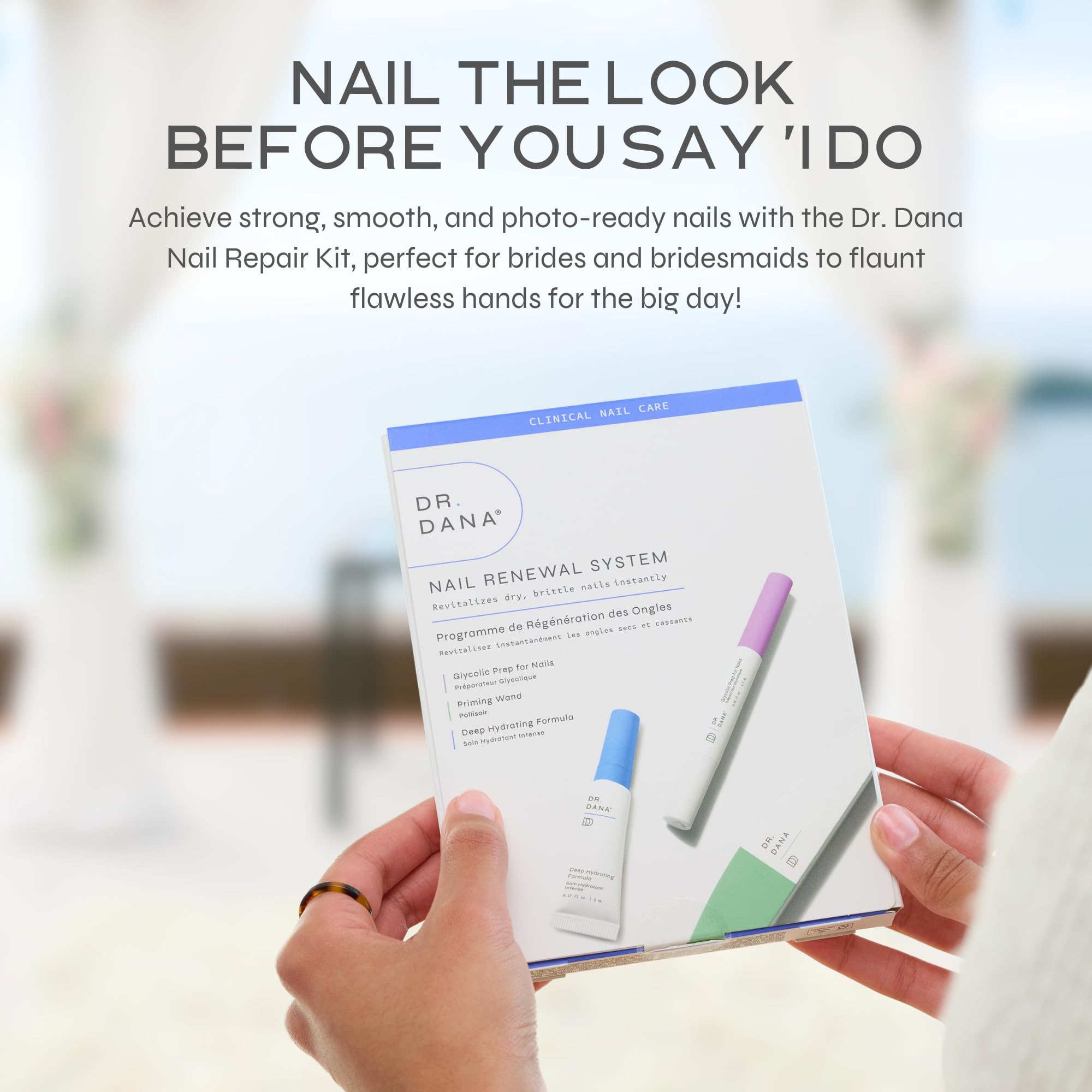 Dr. Dana Nail Repair Kit finished nails look glossy and healthy for photos