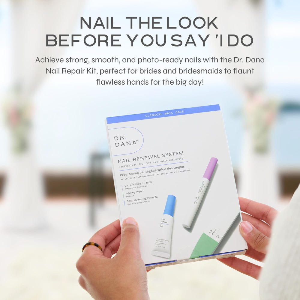 Dr. Dana Nail Repair Kit finished nails look glossy and healthy for photos