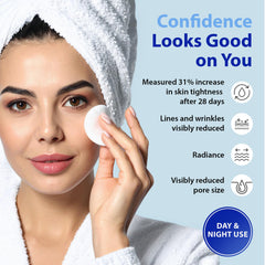 Dr. Denese SkinScience Advanced Firming Facial Pads glycolic-action reveals smoother texture