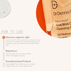 Dr. Dennis Gross Alpha Beta cleanser foamy lather delivering deep cleanse.