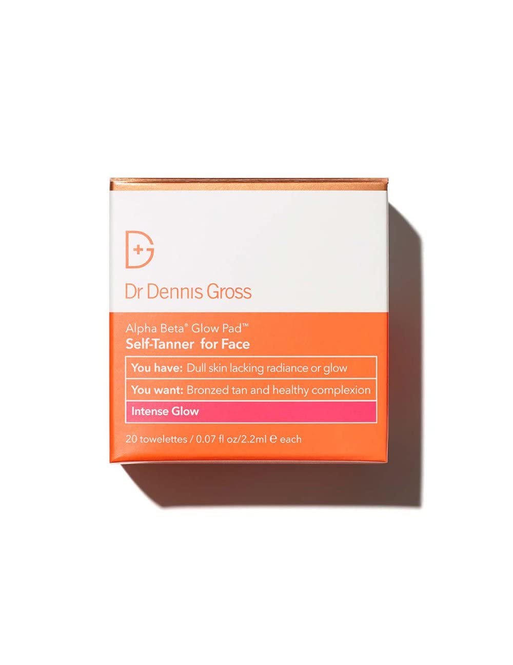 Dr Dennis Gross Alpha Beta Glow Pad face-towelettes pack for quick, even color