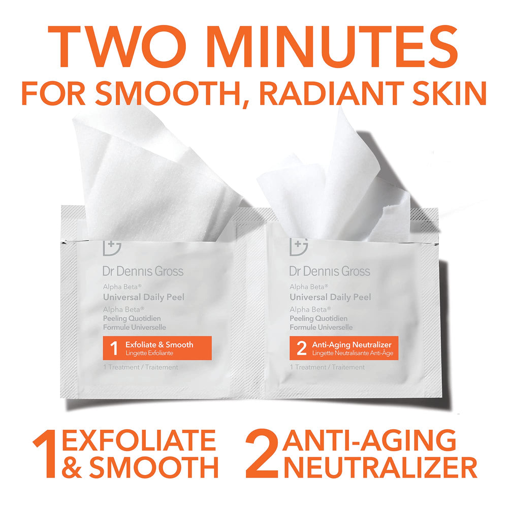 Texture close up shows refined skin after Alpha Beta Universal Daily Peel