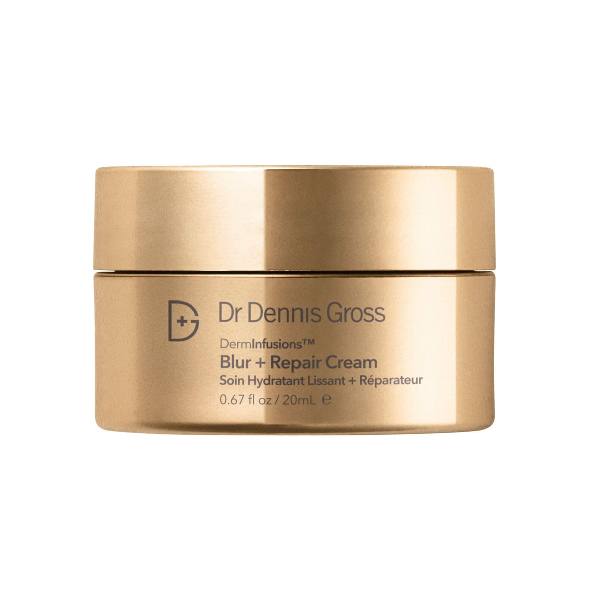 Dr Dennis Gross DermInfusions Blur + Repair Cream bottle for instant blurring and smooth skin.