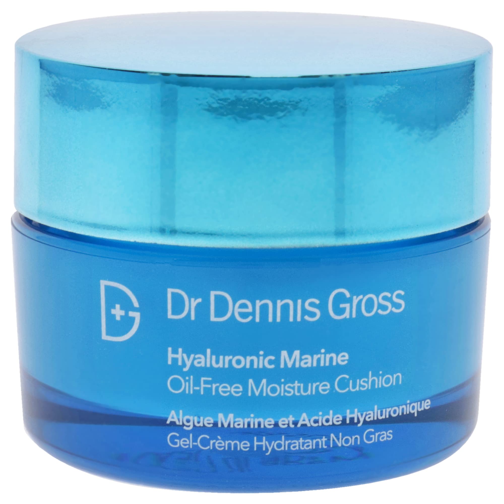 Swatch of Dr Dennis Gross Hyaluronic Marine formula showing gel-cream texture