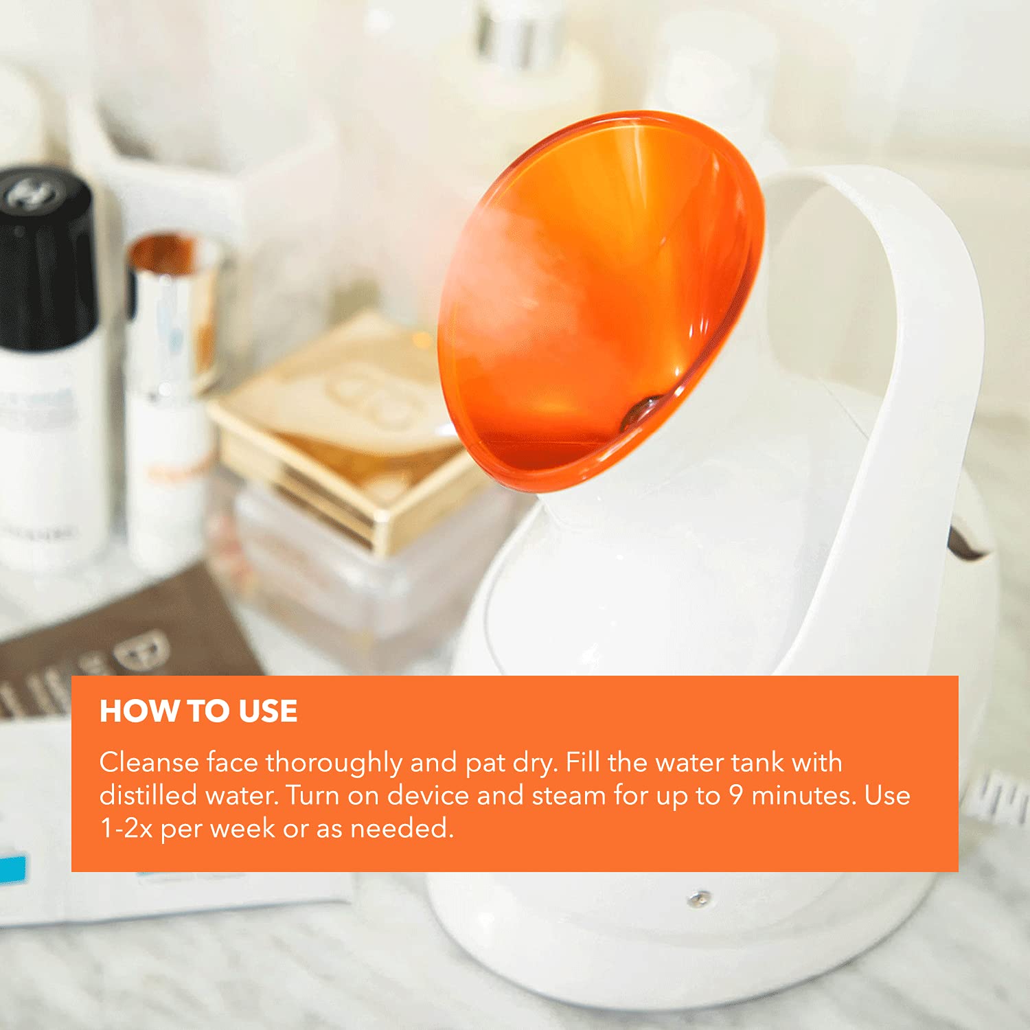 Dr Dennis Gross Pro Facial Steamer hydration steam for skin hydration.