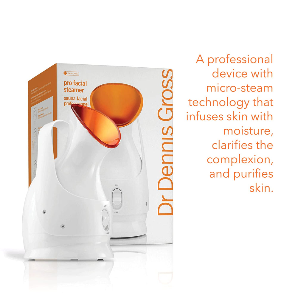 Dr Dennis Gross Pro Facial Steamer portable handle for easy at-home spa.