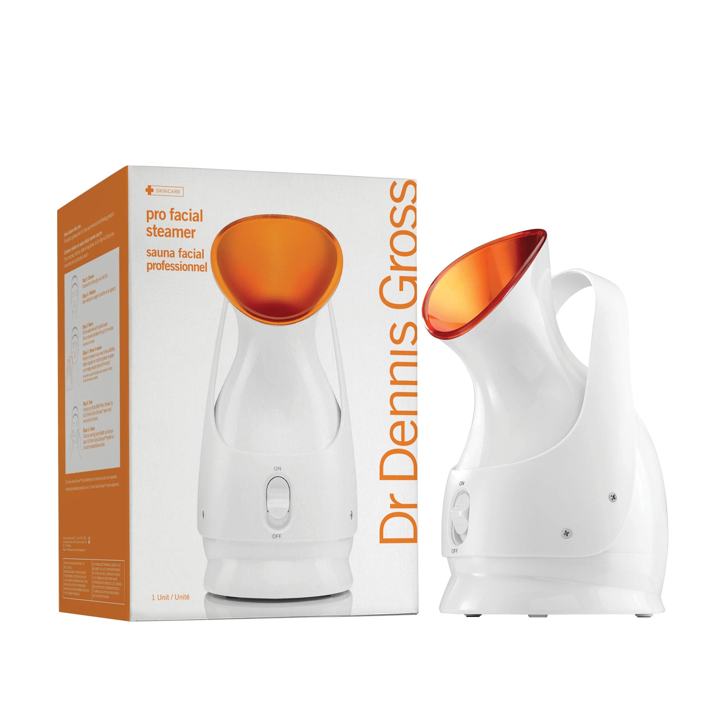 Dr Dennis Gross Pro Facial Steamer wide nozzle close-up for full-coverage hydration.
