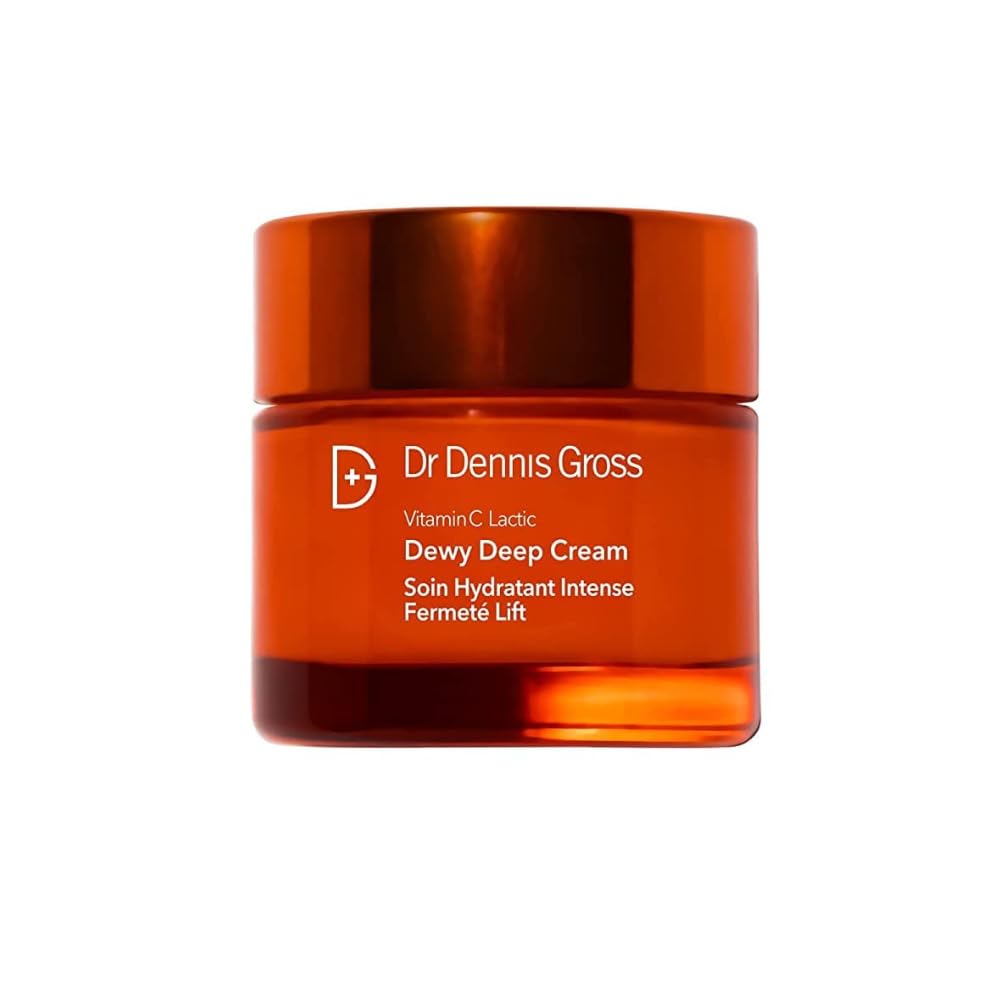 Dr Dennis Gross Vitamin C Lactic Dewy Deep Cream bottle delivers ultra-rich hydration