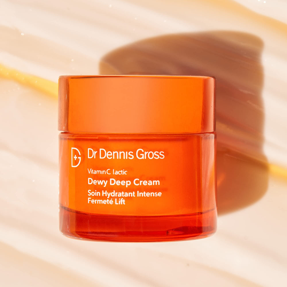 Dewy glow close-up with Dr Dennis Gross Vitamin C Lactic Dewy Deep Cream