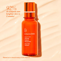 Dr Dennis Gross serum-application image highlights fast-absorbing hydration