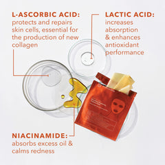 Dr Dennis Gross vitamin C mask sheet with coconut fibers for deeper hydration