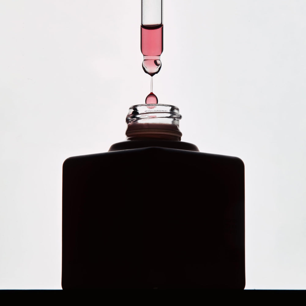 Dr. Diamond's Metacine face serum under makeup ready for daily use