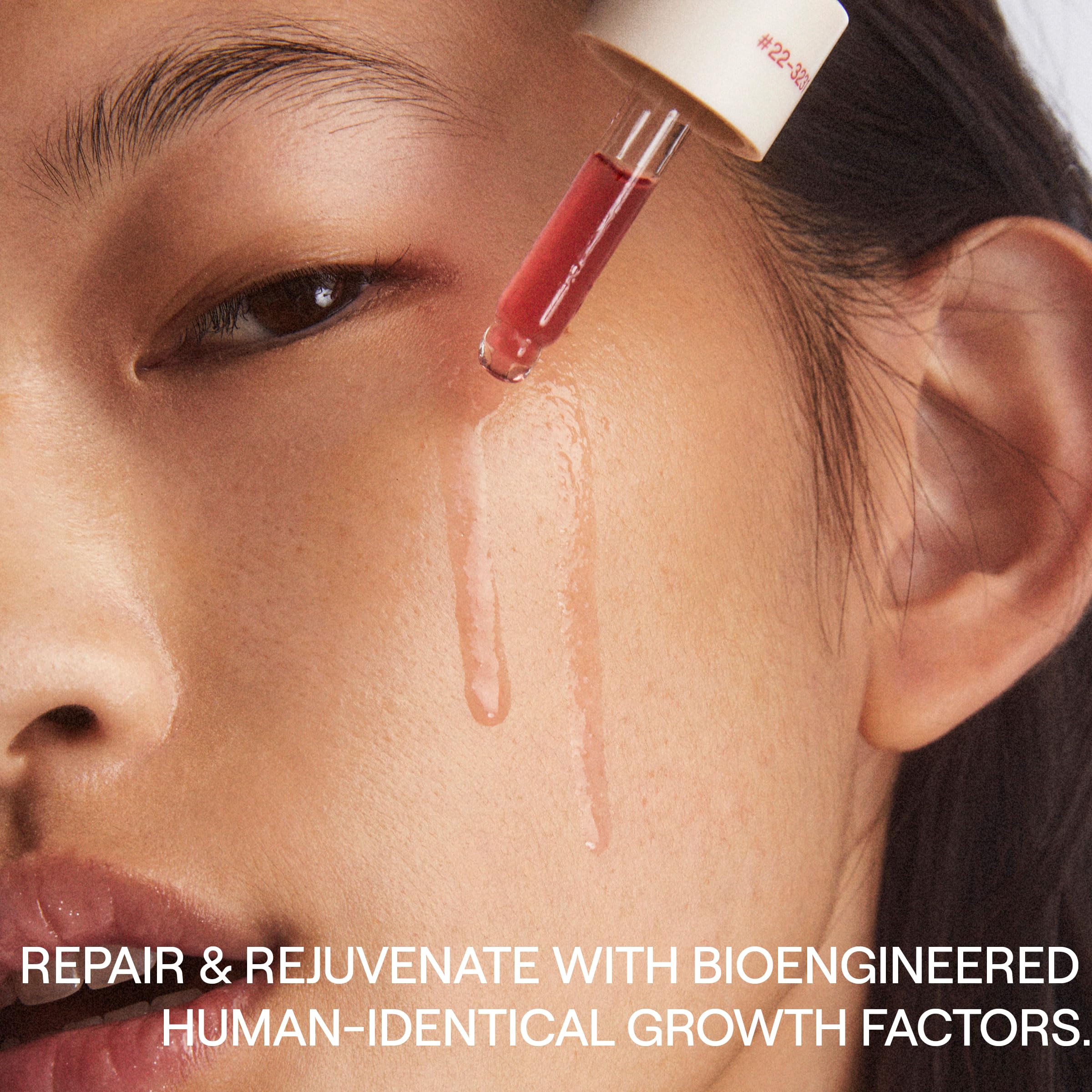 Dr. Diamond's Metacine InstaFacial Serum shown with makeup to illustrate routine compatibility.