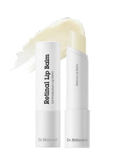 Dr.Different retinal lip balm closeup showing deep hydration for dry lips.