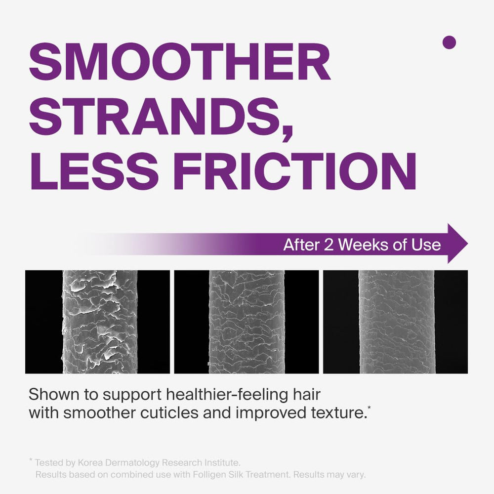 DR.FORHAIR Folligen Silk Treatment shows root lift and body