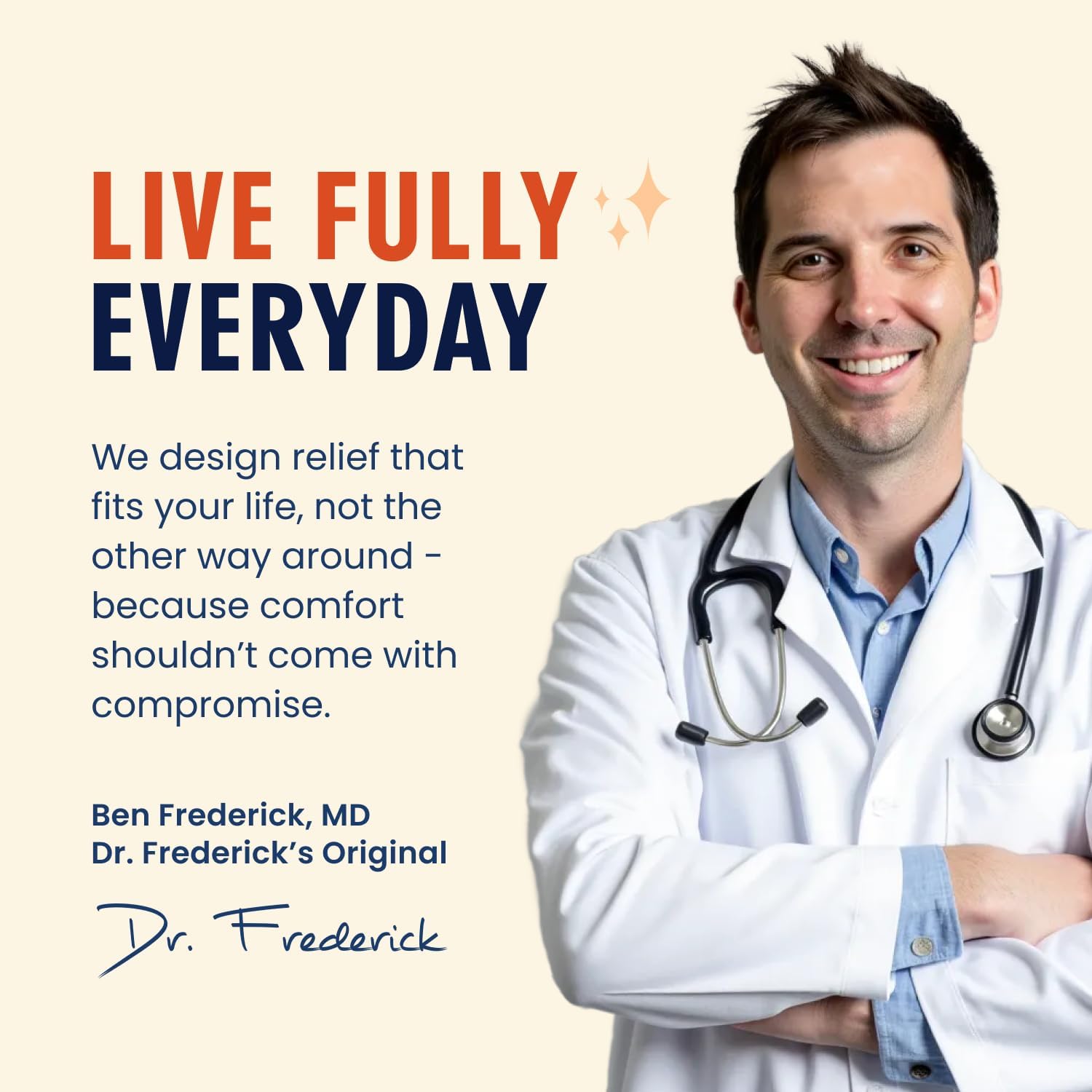 Dr. Frederick's Original compact heel care for travel and home spa nights.