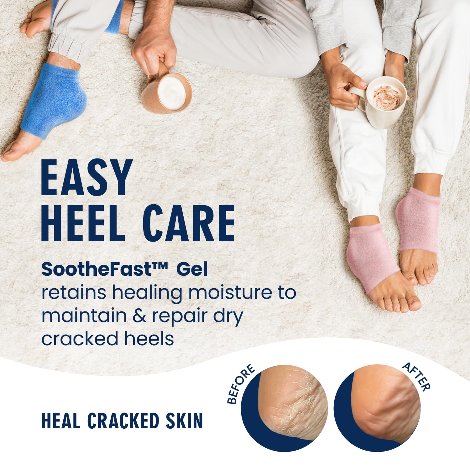 Dr. Frederick's Original gel-lined interior seals moisture for soft feet.