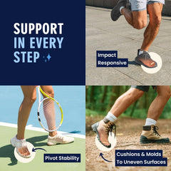 Gels inside shoes during daily wear from Dr. Frederick's Original Hammer Toe Corrector Gels.