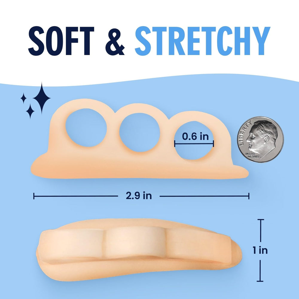 Skin-friendly cushion from Dr. Frederick's Original Hammer Toe Corrector Gels reduces irritation.