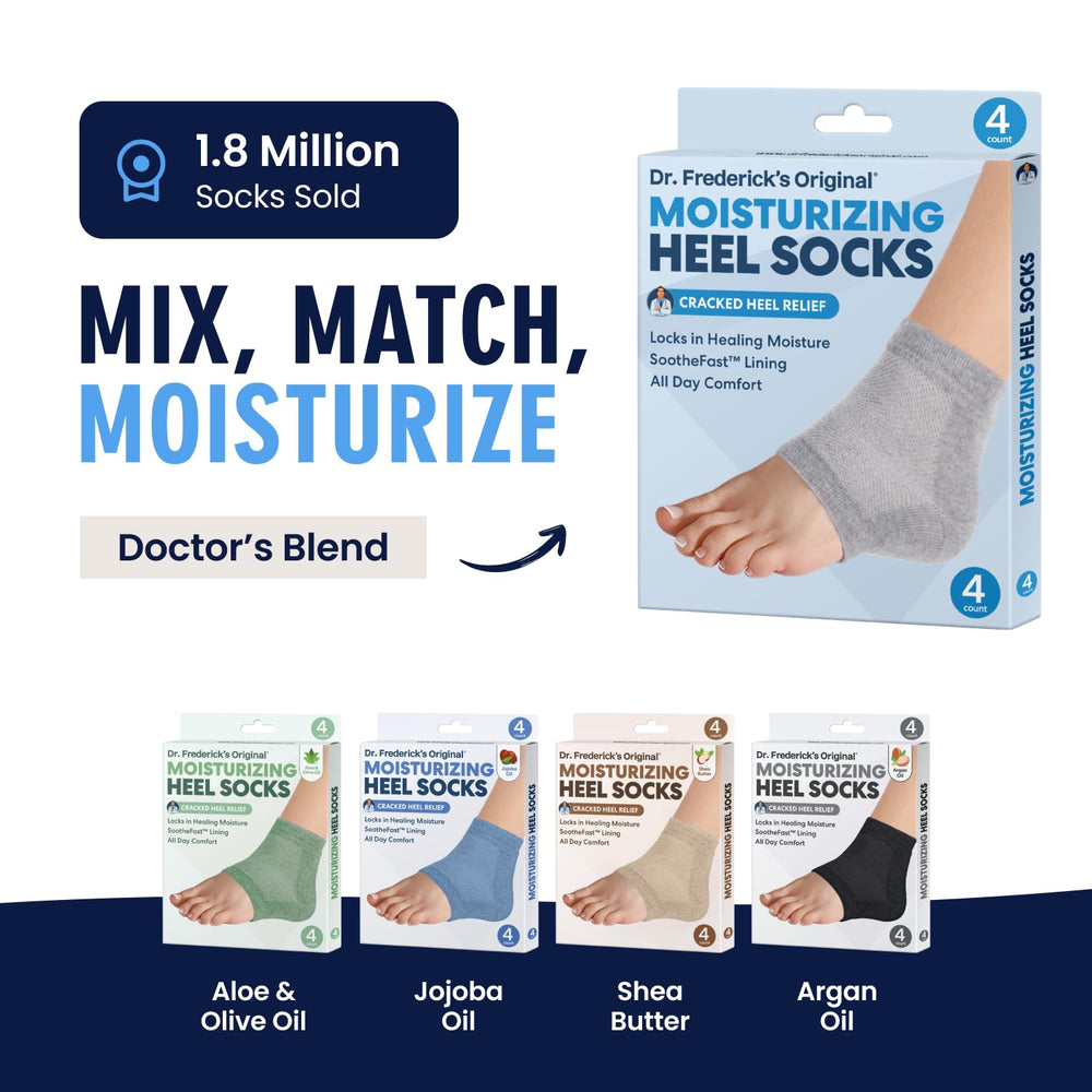 Unisex Dr Frederick's Original heel socks provide durable, flexible support.