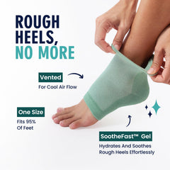 Dr. Frederick's Original heel socks with vitamin E nourish dry skin on heels