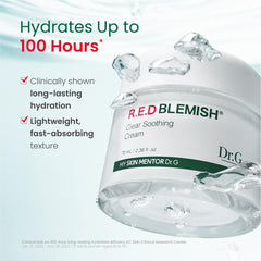 Dr.G 10-Cica Complex botanicals illustrate soothing care for acne-prone skin.