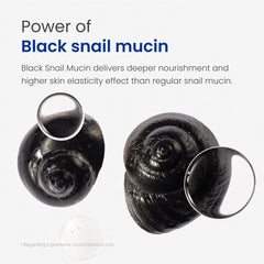 Dr.G Black Snail Cream applied to the face for absorption.