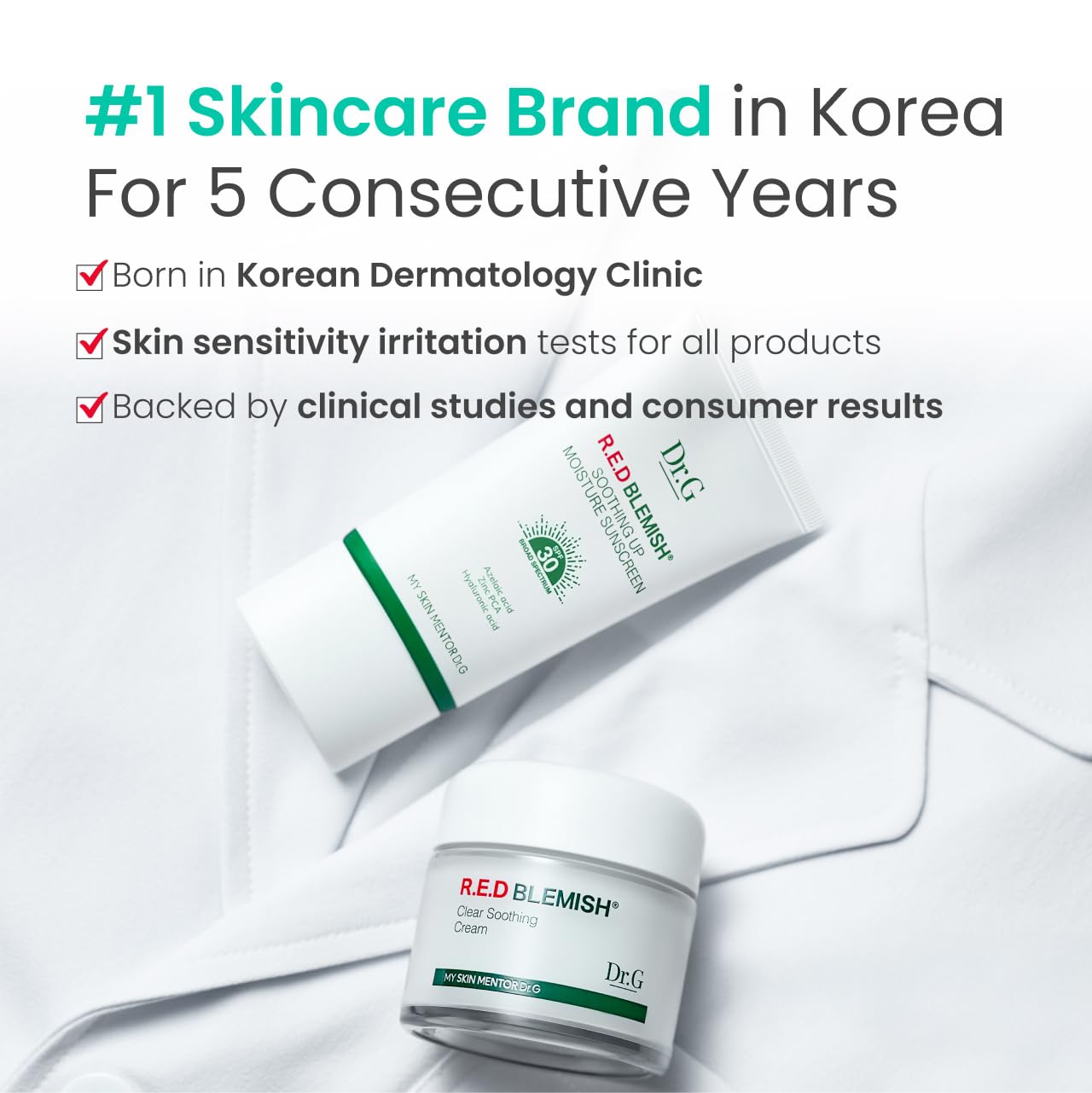 Dr.G bulk packaging image showing value for skincare routines